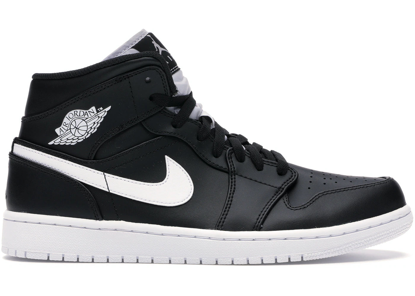Jordan 1 Mid Black White