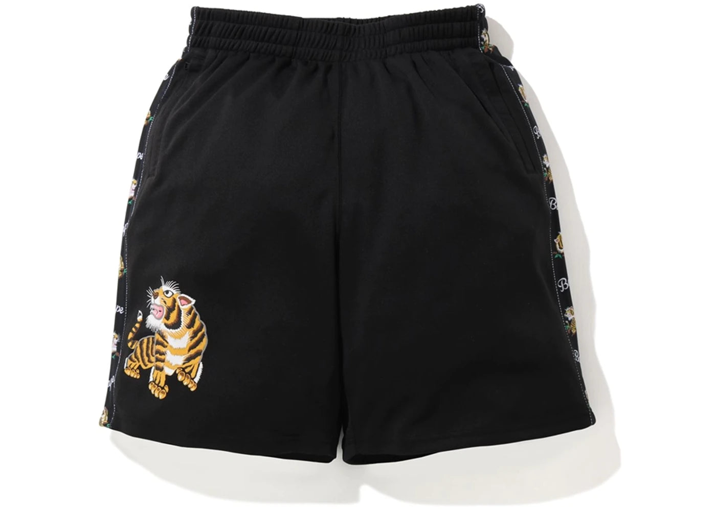 BAPE Tiger Jersey Wide Shorts Black (2020)