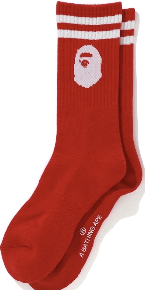 Bape Socks Red