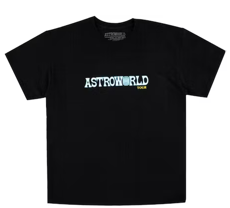 Travis Scott Astroworld Tour Tee Black