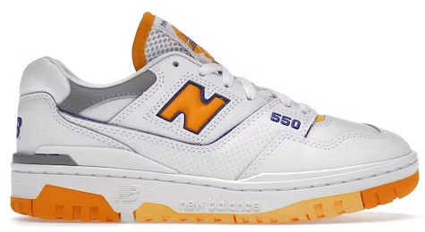 New Balance 550 White Vibrant Orange