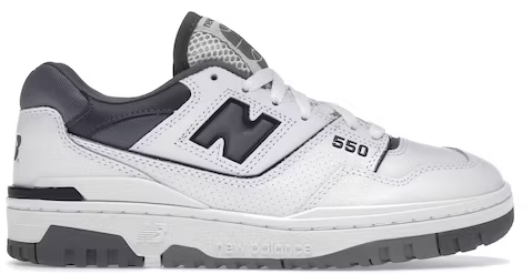 New Balance 550 White Grey Dark Grey