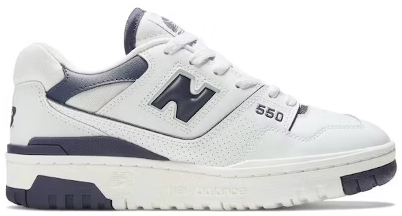 New Balance 550 White Dark Mercury (Women's)