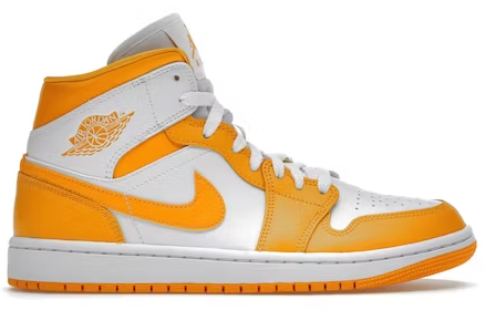 Jordan 1 Mid White University Gold