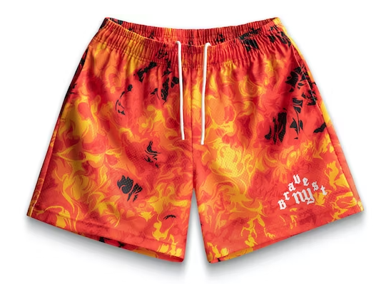Bravest Studios Flame Shorts Red/Orange