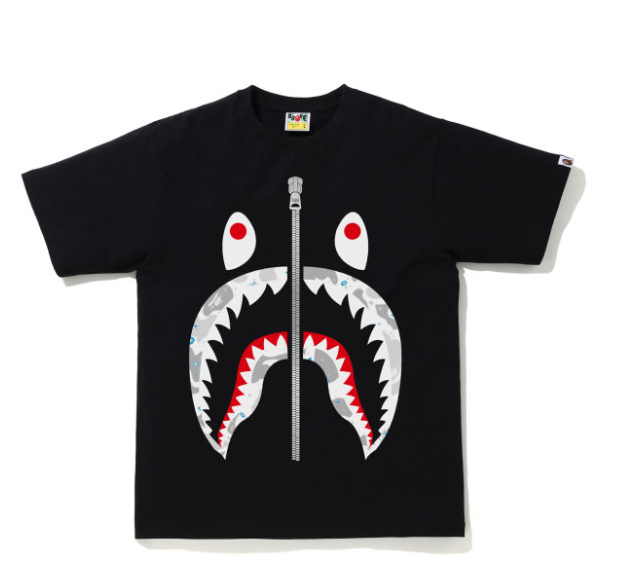 BAPE Space Camo Shark tee