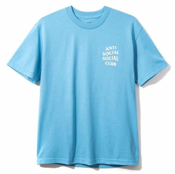 Anti Social Social Club Club Classic Logo T-Shirt Sky Blue