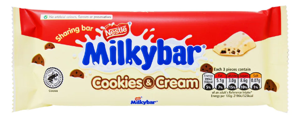 MilkyBar Cookies & Cream (IN STOCK. IN STORE ONLY)