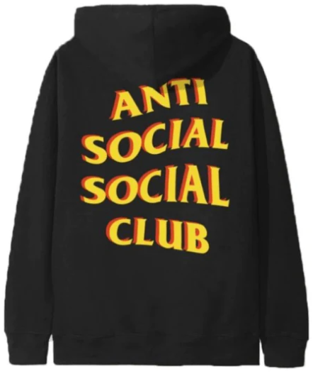 Anti Social Social Club Hoodie Red/Yellow