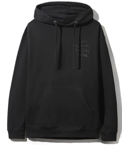 Anti Social Social Club Black Glitter Hoodie