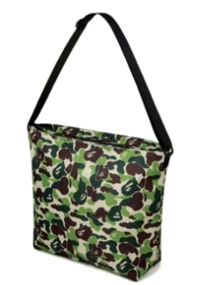 Bape green 1st camo messenger bag