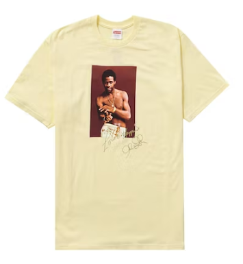 Supreme Al Green Tee Pale Yellow