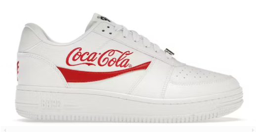 A Bathing Ape Bape Sta Low Coca-Cola White
