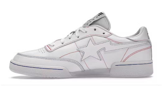 Reebok Club C 85 Bape White Contrast Stitch