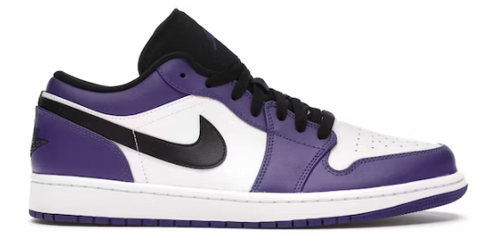 Jordan 1 Low Court Purple White