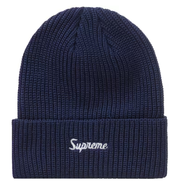 Supreme Loose Gauge Beanie Dark Blue