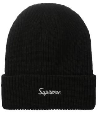 Supreme Loose Gauge Beanie Black