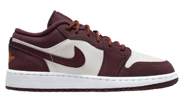 Jordan 1 low `Night Maroon`