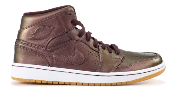 Jordan 1 Mid Nouveau Deep Burgundy Gum