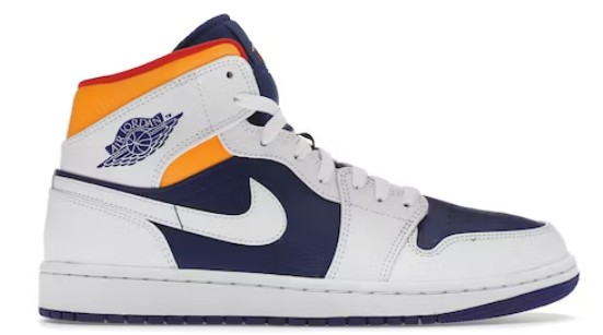Jordan 1 Mid Royal Blue Laser Orange