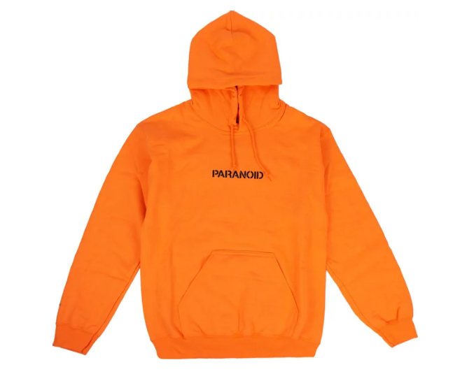 Anti Social Social Club x Undefeated Paranoid Logo Hoodie (Orange)