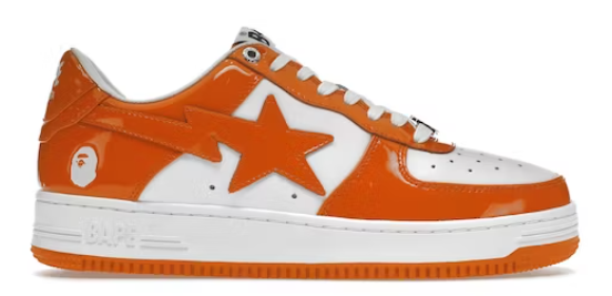 A Bathing Ape Bape Sta Low Orange