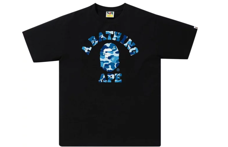 BAPE ABC Camo College Tee (SS21) Black/Blue