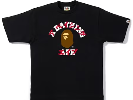 BAPE Katakana College Tee Black/Brown