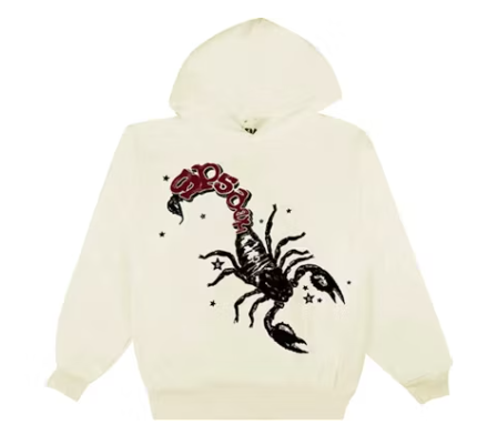 Sp5der x Mariah The Scientist Scorpion Hoodie Cream