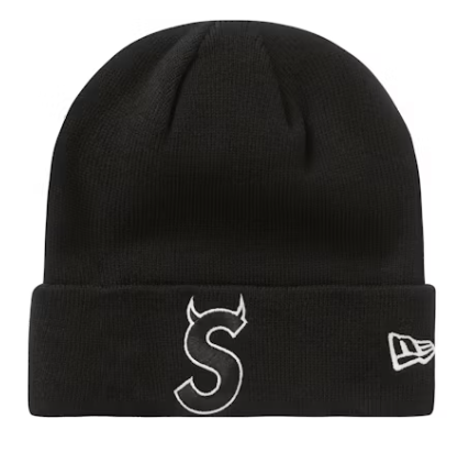 Supreme New Era S Logo Beanie (FW22) Black