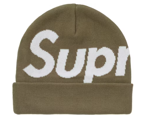 Supreme Big Logo Beanie (FW24) Olive