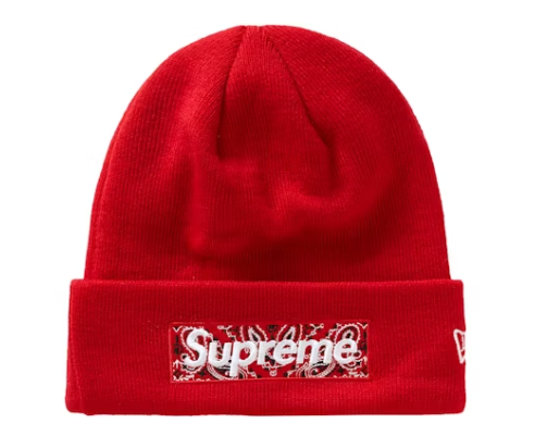 Supreme New Era Box Logo Beanie (FW19) Red