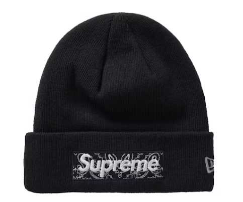 Supreme New Era Box Logo Beanie (FW19) Black