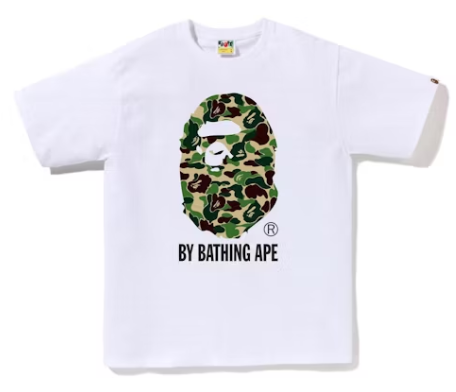BAPE ABC Camo By Bathing Ape Tee White/Green