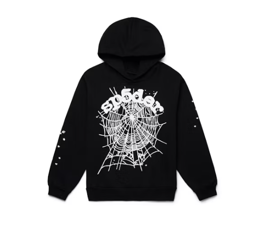 Sp5der OG Web Hoodie Black