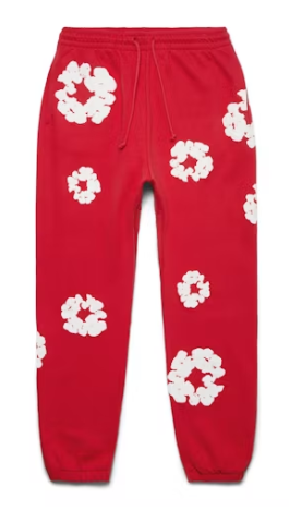 Denim Tears The Cotton Wreath Sweatpant Red