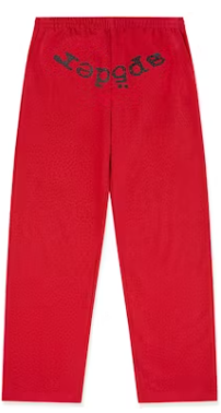Sp5der VVS WEBSTONE AOP Sweatpant Red