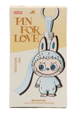 Pop Mart Labubu The Monsters Pin for Love Series Vinyl Plush Pendant (A-M) Single Blind Box