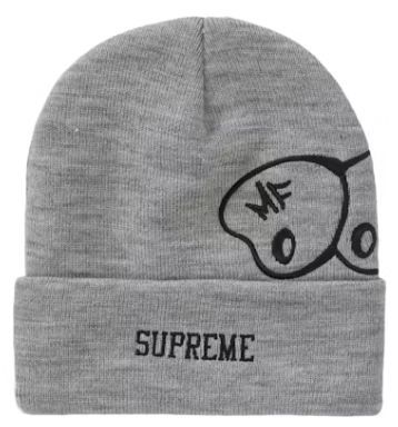 Supreme MF DOOM Beanie Heather Grey