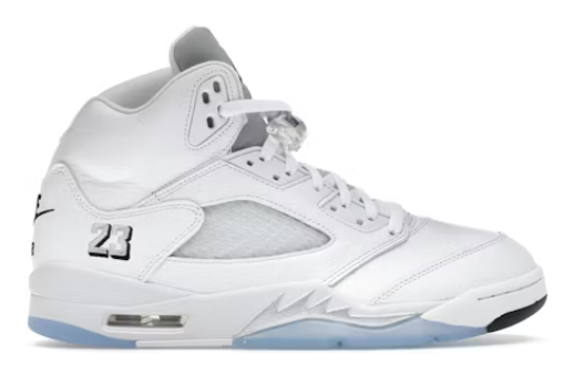 Jordan 5 Retro White Metallic